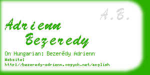 adrienn bezeredy business card