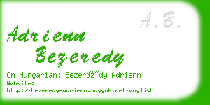 adrienn bezeredy business card